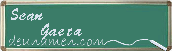 Sean Gaeta Visitenkarte